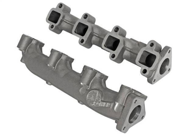 aFe - aFe Power BladeRunner Ported Ductile Iron Exhaust Manifold 01-16 GM Diesel Trucks V8-6.6L (td) - 46-40024