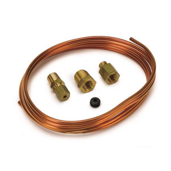 Autometer - AutoMeter TUBING COPPER 1/8in. 6FT. LENGTH INCL. 1/8in. NPTF BRASS COMPRESSION FITTING - 3224