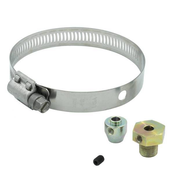 Autometer - AutoMeter FITTING KIT THERMOCOUPLE 1/8NPT MALE W/SET SCREW/BAND CLAMP STEEL - 3256