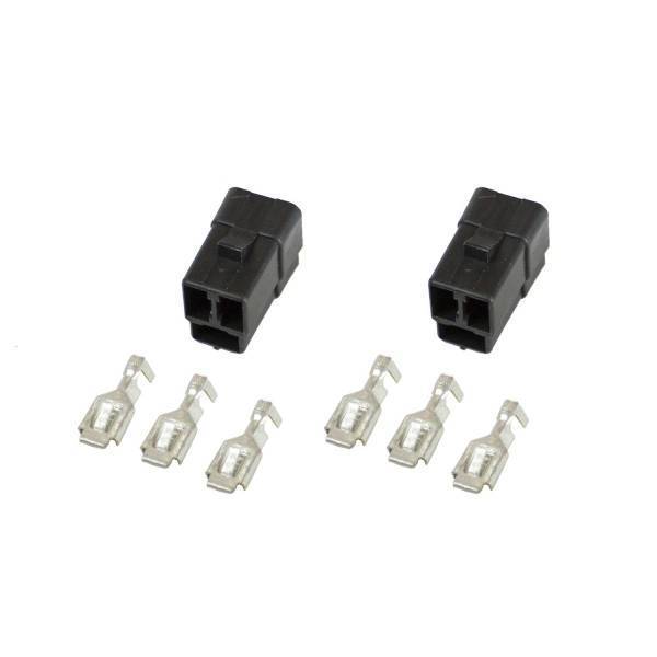 Autometer - AutoMeter CONNECTOR WIRING 3 TERMINAL FOR ELEC. (SHORT SWEEP) GAUGES QTY. 2 - 3298