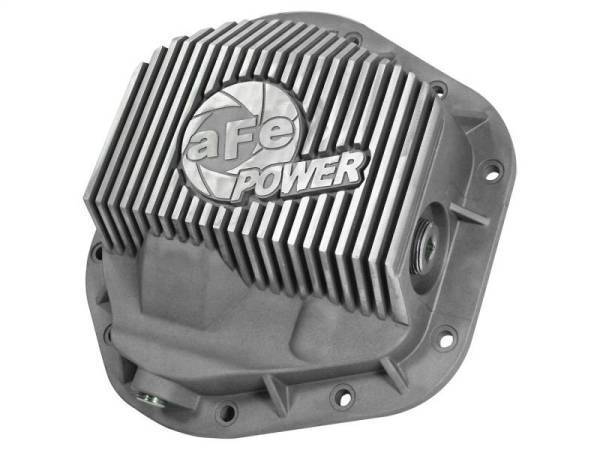 aFe - afe Front Differential Cover (Raw; Street Series); Ford Diesel Trucks 94.5-14 V8-7.3/6.0/6.4/6.7L - 46-70080