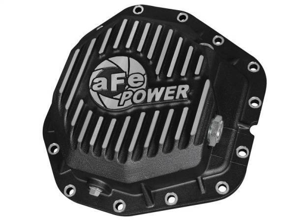 aFe - aFe Power Rear Diff Cover Black w/Machined Fins 17 Ford F-350/F-450 6.7L (td) Dana M300-14 (Dually) - 46-70382