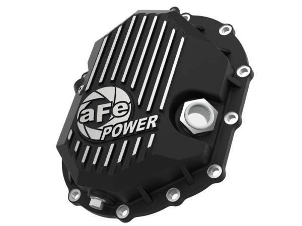 aFe - AFE Power 11-18 GM 2500-3500 AAM 9.25 Axle Front Differential Cover Black Machined Street Series - 46-71050B