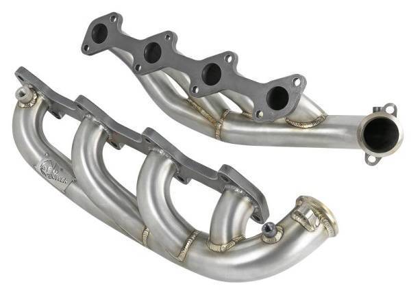 aFe - aFe Twisted Steel 1.75-2in 304 SS Headers 03-07 Ford Diesel Trucks V8-6.0L (td) - 48-33022