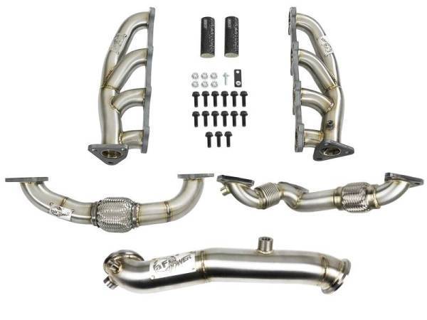 aFe - aFe Twisted Steel Headers Up-Pipes & Down-Pipe 11-15 GM Diesel Trucks V8-6.6L (td) LML - 48-34139