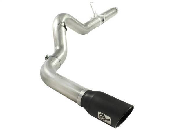 aFe - aFe Atlas Exhausts DPF-Back Aluminized Steel Exhaust Dodge Diesel Trucks 07.5-12 L6-6.7L Black Tip - 49-02016-B