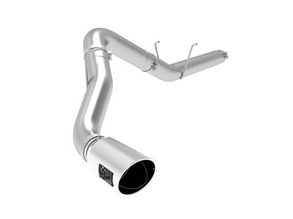 aFe - aFe ATLAS 5in Alum Steel DPF-Back Exhaust System w/Polished Tip 19-20 Ram Diesel Trucks L6-6.7L (td) - 49-02075-P