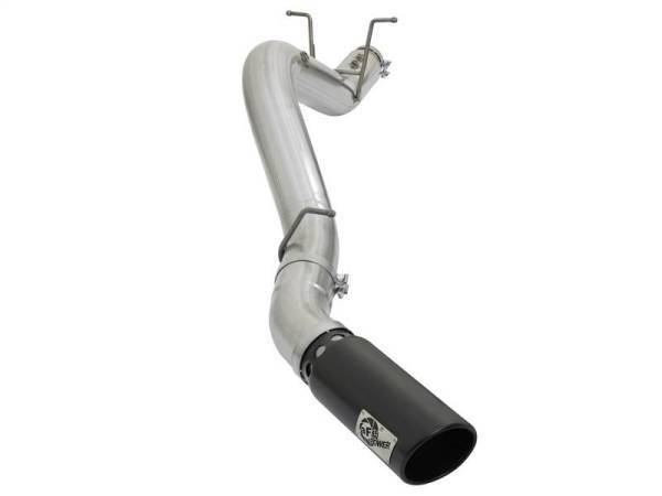 aFe - aFe ATLAS 5in DPF-Back Aluminized Steel Exhaust System GM Diesel Trucks 2017 V8 6.6L (td) L5P - 49-04085-B