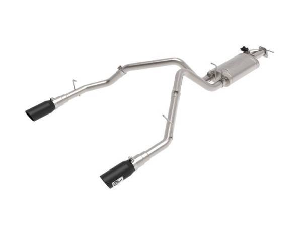 aFe - aFe Gemini XV 3in 304 SS Cat-Back Exhaust 19-21 Ram 1500 V8 5.7L Hemi w/ Black Tips - 49-32081-B