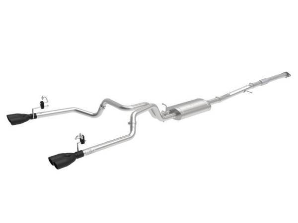 aFe - aFe Vulcan Series 3-2.5in 304SS Exhaust Cat-Back w/Blk Tips 2019 GM Silverado/Sierra 1500 L4-2.7L(t) - 49-34110-B