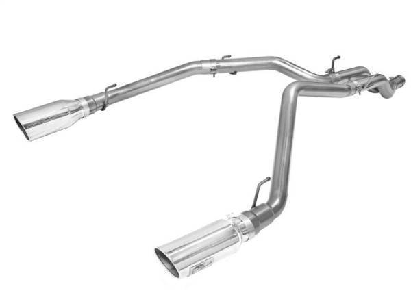 aFe - aFe MACHForce XP DPF-Back Exhaust 3in SS w/ 5in Polished Tips 2014 Dodge Ram 1500 V6 3.0L EcoDiesel - 49-42045-P