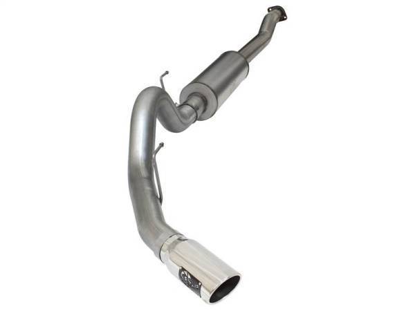 aFe - aFe MACHForce XP SS Exhaust 4in Cat-Back w/ Polish Tip 2015 Ford F-150 EcoBoost V6 2.7/3.5Ltt - 49-43069-P