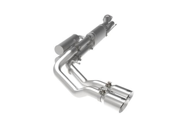 aFe - aFe Rebel Series 3in 409 SS Cat-Back Exhaust w/ Polish Tips 17-20 Ford F-250 V8 6.2L - 49-43117-P