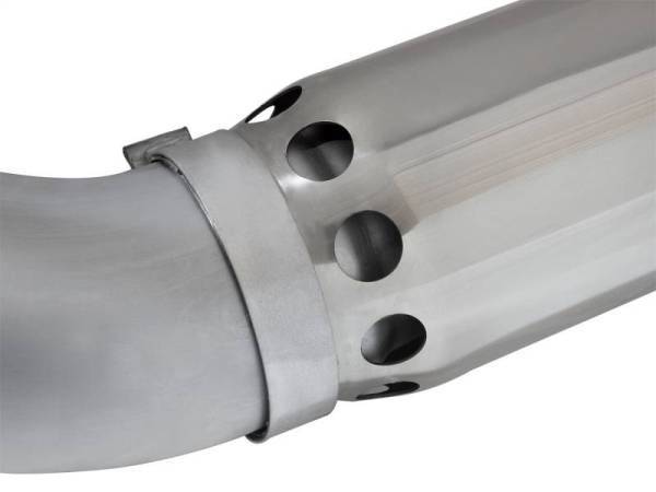 aFe - aFe LARGE Bore HD 5in Exhausts DPF-Back SS w/ Pol Tips 16-17 GM Diesel Truck V8-6.6L (td) LML/L5P - 49-44081-P