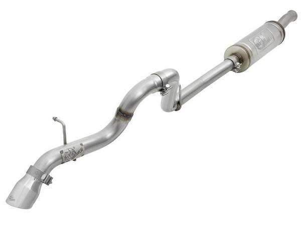 aFe - aFe MACH Force-Xp 2.5in Catback High-Tuck Exhaust 18-21 Jeep Wrangler (JL)3.6L 4-Door - Polished Tip - 49-48065-1P