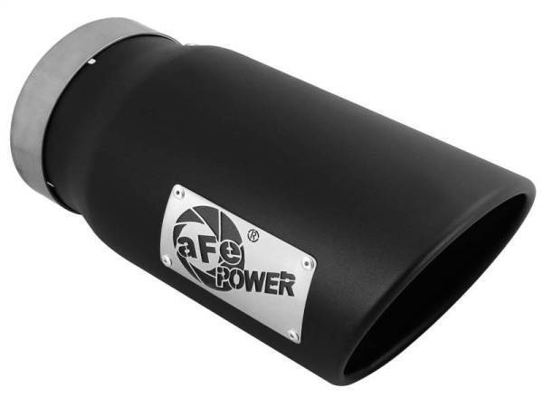 aFe - aFe Diesel Exhaust Tip Bolt On Black 5in Inlet x 6in Outlet x 12in Long - 49T50601-B12
