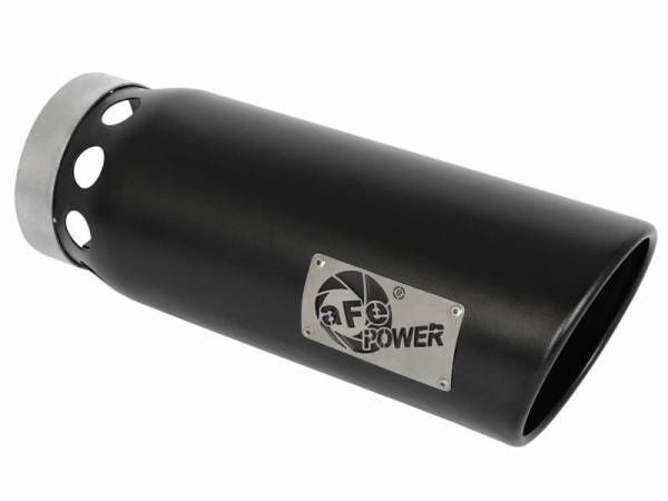 aFe - aFe MACHForce XP Cat-Back SS-304 5in Interooled Exhaust Tip 5in In x 6in Outx16inL Bolt-On Right Blk - 49T50601-B161