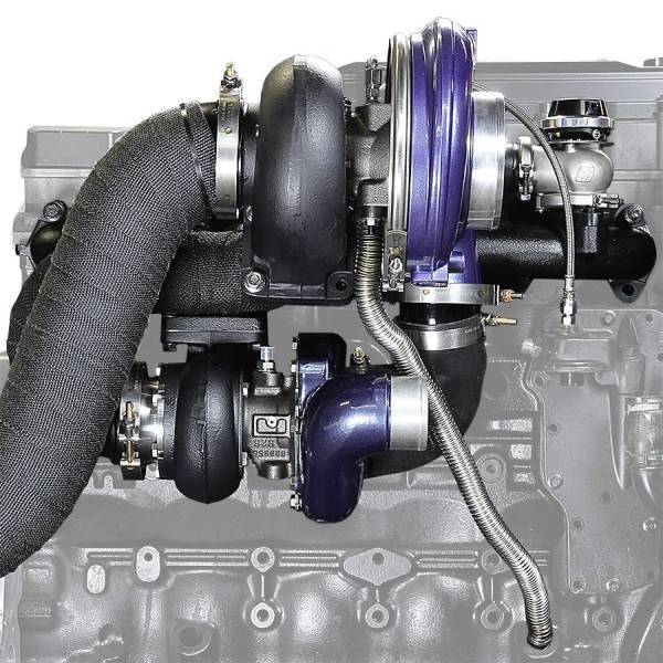 ATS Diesel Performance - ATS Diesel ATS Aurora 3000/5000 Compound Turbo System Fits 1998.5-2002 5.9L Cummins - 202-A35-2218