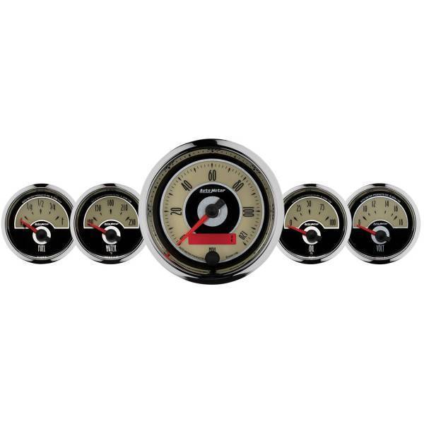 Autometer - AutoMeter GAUGE KIT 5 PC. 3 3/8in./2 1/16in. ELEC. SPEEDOMETER CRUISER - 1101