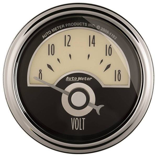 Autometer - AutoMeter GAUGE VOLTMETER 2 1/16in. 18V ELEC CRUISER AD - 1191