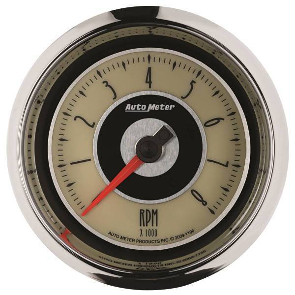 Autometer - AutoMeter GAUGE TACHOMETER 3 3/8in. 8K RPM IN-DASH CRUISER - 1196