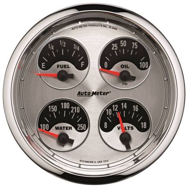 Autometer - AutoMeter GAUGE QUAD 5in. 240OE-33OF ELEC AMERICAN MUSCLE - 1212