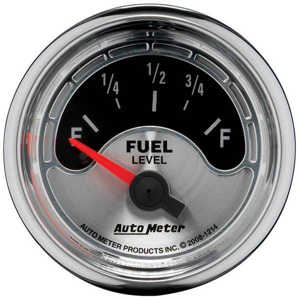 Autometer - AutoMeter GAUGE FUEL LEVEL 2 1/16in. 0OE TO 90OF ELEC AMERICAN MUSCLE - 1214