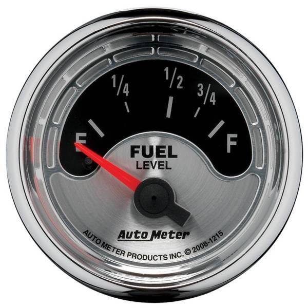 Autometer - AutoMeter GAUGE FUEL LEVEL 2 1/16in. 73OE TO 10OF ELEC AMERICAN MUSCLE - 1215