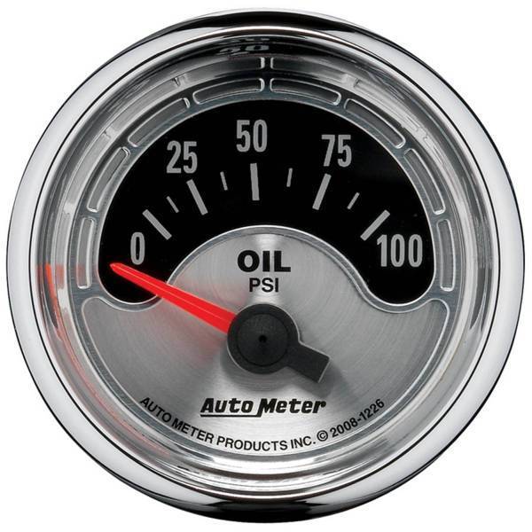 Autometer - AutoMeter GAUGE OIL PRESS 2 1/16in. 100PSI ELEC AMERICAN MUSCLE - 1226