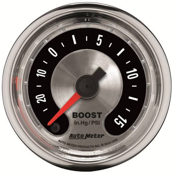 Autometer - AutoMeter GAUGE VAC/BOOST 2 1/16in. 30INHG-15PSI DIGITAL STEPPER MOTOR AMER. MUSCLE - 1258