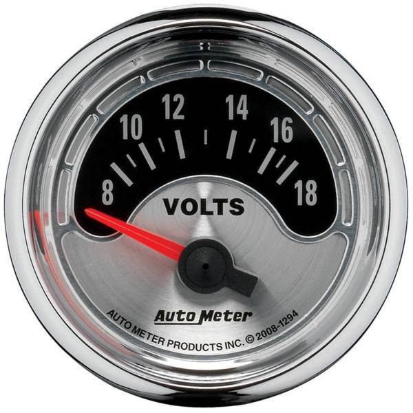Autometer - AutoMeter GAUGE VOLTMETER 2 1/16in. 18V ELEC AMERICAN MUSCLE - 1294