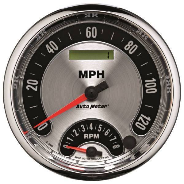 Autometer - AutoMeter GAUGE TACH/SPEEDO 5in. 160MPH/8K RPM ELEC. PROGRAM. AMER. MUSCLE - 1295