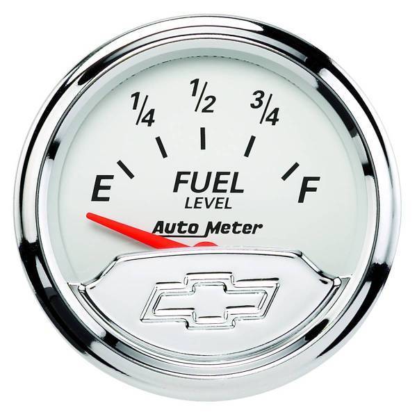 Autometer - AutoMeter GAUGE FUEL LEVEL 2 1/16in. 240OE TO 33OF ELEC CHEVROLET HERITAGE BOWTIE - 1317-00408