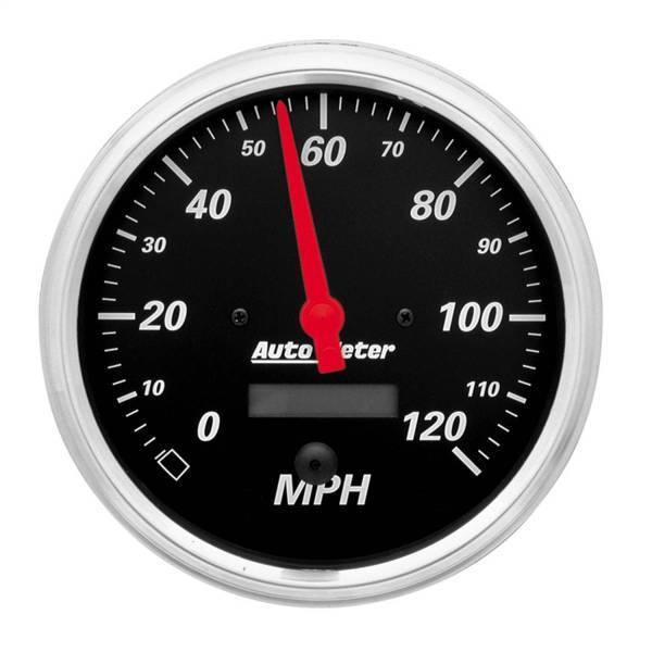 Autometer - AutoMeter GAUGE SPEEDOMETER 5in. 120MPH ELEC. PROG. W/LCD ODO DESIGNER BLACK - 1489