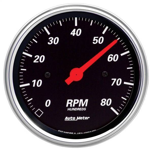 Autometer - AutoMeter GAUGE TACHOMETER 3 3/8in. 8K RPM IN-DASH DESIGNER BLACK - 1490