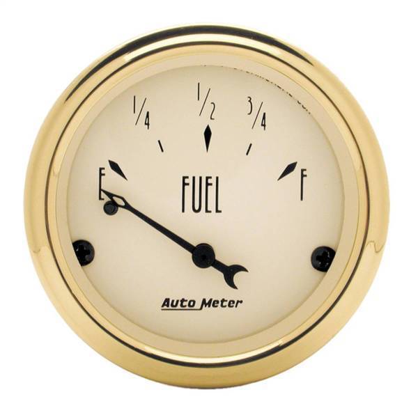 Autometer - AutoMeter GAUGE FUEL LEVEL 2 1/16in. 0OE TO 90OF ELEC GOLDEN OLDIES - 1504