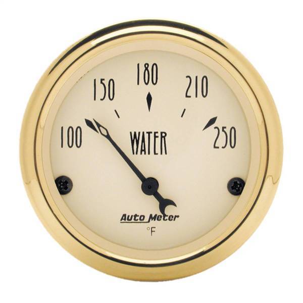 Autometer - AutoMeter GAUGE WATER TEMP 2 1/16in. 250deg.F ELEC GOLDEN OLDIES - 1538