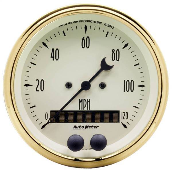 Autometer - AutoMeter GAUGE SPEEDOMETER 3 3/8in. 120MPH GPS GOLDEN OLDIES - 1549