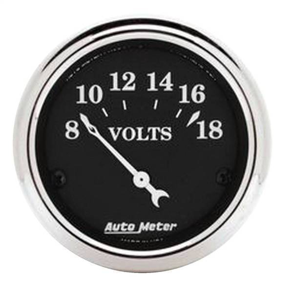 Autometer - AutoMeter GAUGE VOLTMETER 2 1/16in. 18V ELEC OLD TYME BLACK - 1791