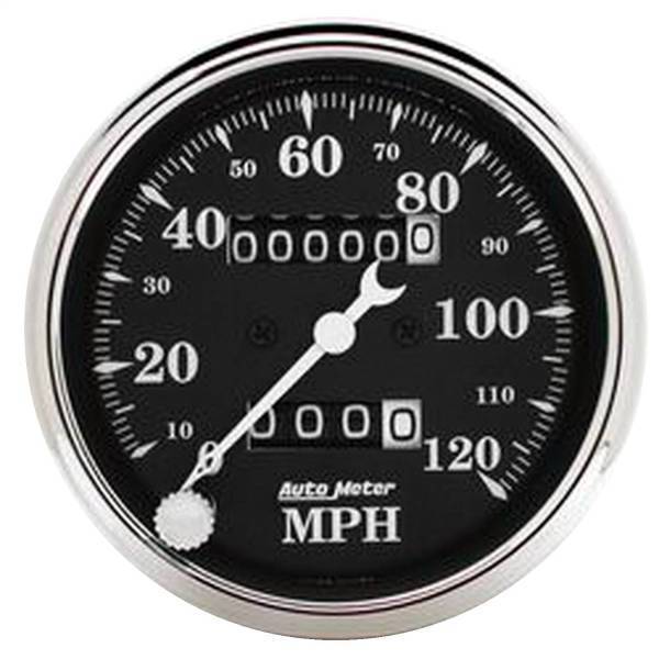 Autometer - AutoMeter GAUGE SPEEDO. 3 1/8in. 120MPH MECHANICAL OLD TYME BLK - 1796