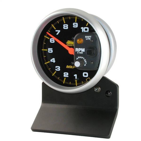 Autometer - AutoMeter GAUGE TACH 5in. 10K RPM W/SHIFT-LITE 2/4 CYLINDER BLACK PRO-CYCLE - 19208