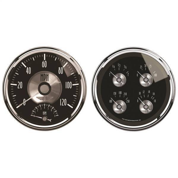 Autometer - AutoMeter GAUGE KIT 2 PC. QUAD/TACH/SPEEDO 5in. PRESTIGE BLK. DIAMOND - 2005