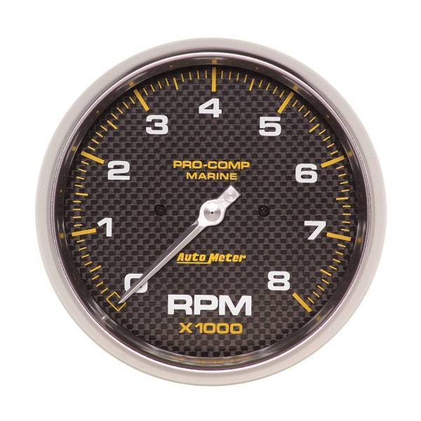 Autometer - AutoMeter GAUGE TACHOMETER 5in. 8K RPM MARINE CARBON FIBER - 200797-40