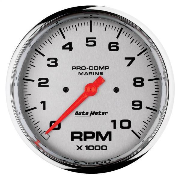 Autometer - AutoMeter GAUGE TACHOMETER 5in. 10K RPM MARINE CHROME - 200801-35