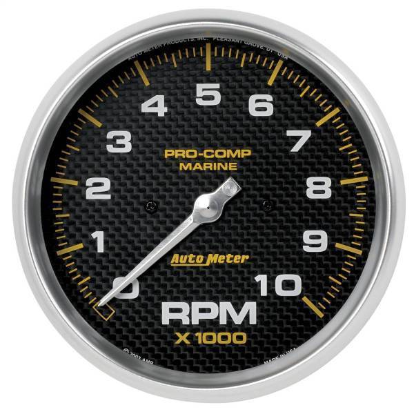 Autometer - AutoMeter GAUGE TACHOMETER 5in. 10K RPM MARINE CARBON FIBER - 200801-40
