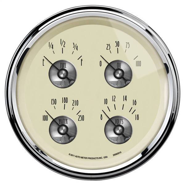 Autometer - AutoMeter GAUGE QUAD 5in. 0OE TO 90OF ELEC PRESTIGE ANTQ. IVORY - 2009