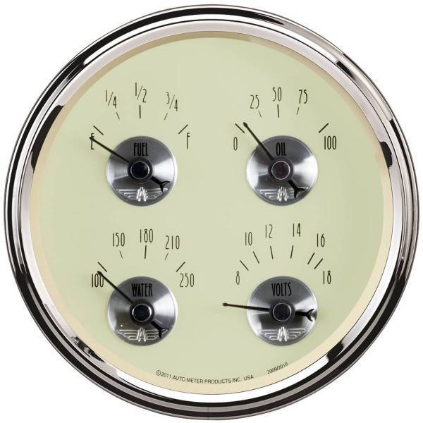 Autometer - AutoMeter GAUGE QUAD 5in. 240OE-33OF ELEC PRESTIGE ANTQ. IVORY - 2010