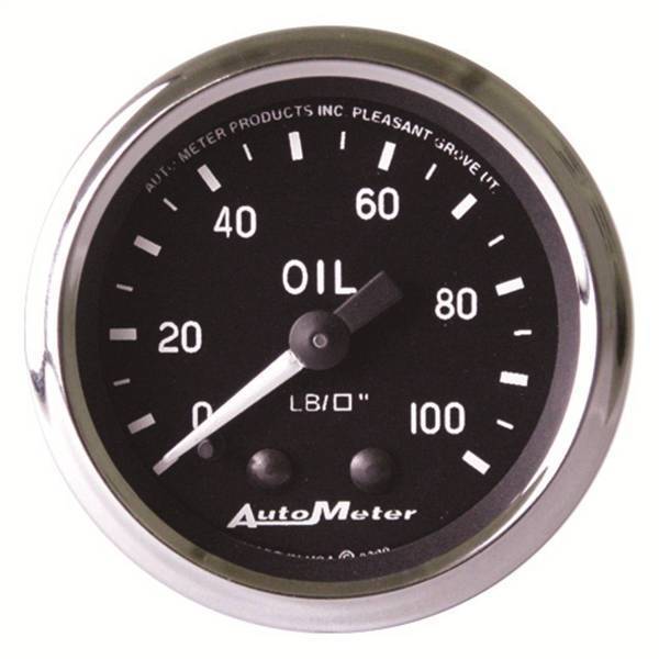 Autometer - AutoMeter GAUGE OIL PRESSURE 2 1/16in. 100PSI MECHANICAL COBRA - 201006