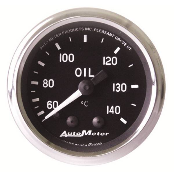 Autometer - AutoMeter GAUGE OIL TEMP 2 1/16in. 60-140deg.C MECHANICAL COBRA - 201008