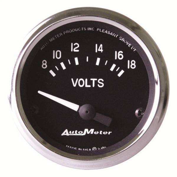 Autometer - AutoMeter GAUGE VOLTMETER 2 1/16in. 18V ELECTRIC COBRA - 201009